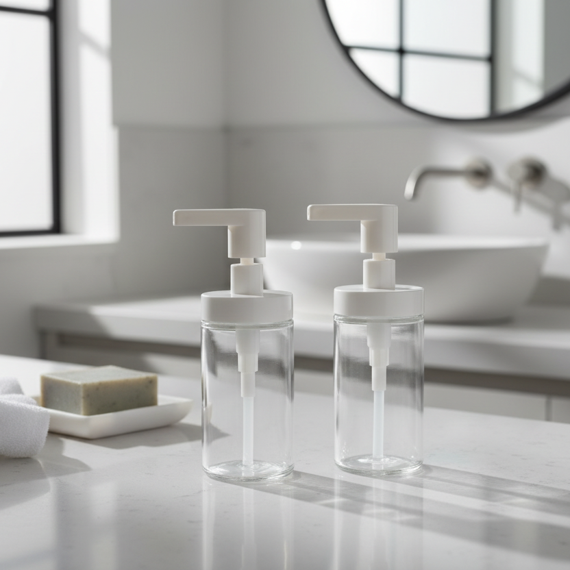 Clear Glass Soap Dispenser