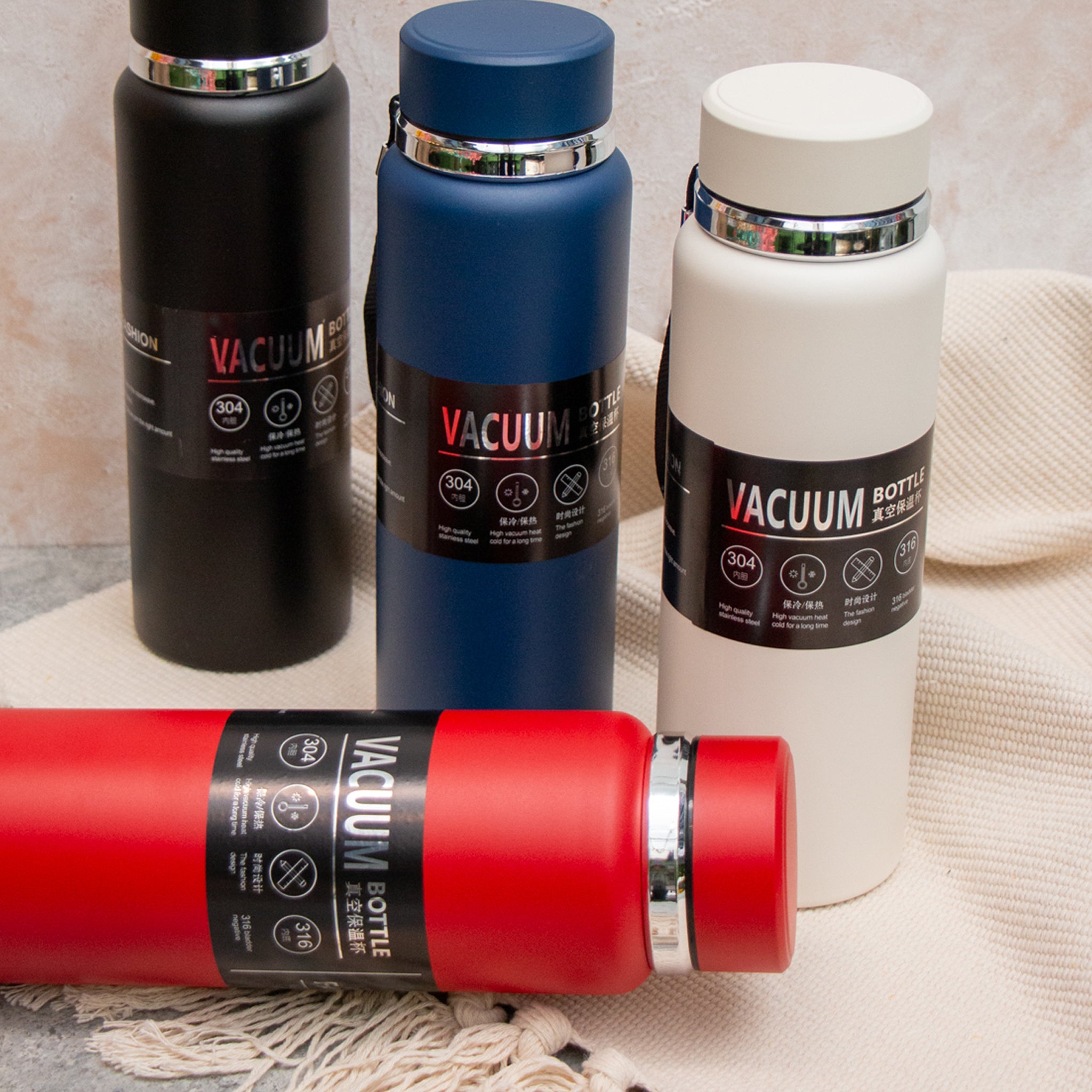 1000ml Color Kettle – Black Vacuum Bottle