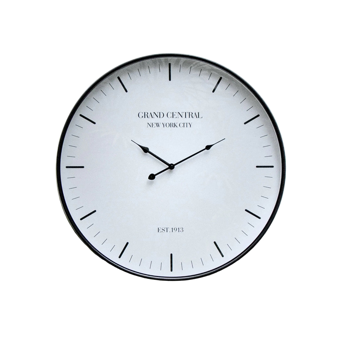 Black Clock with White Face