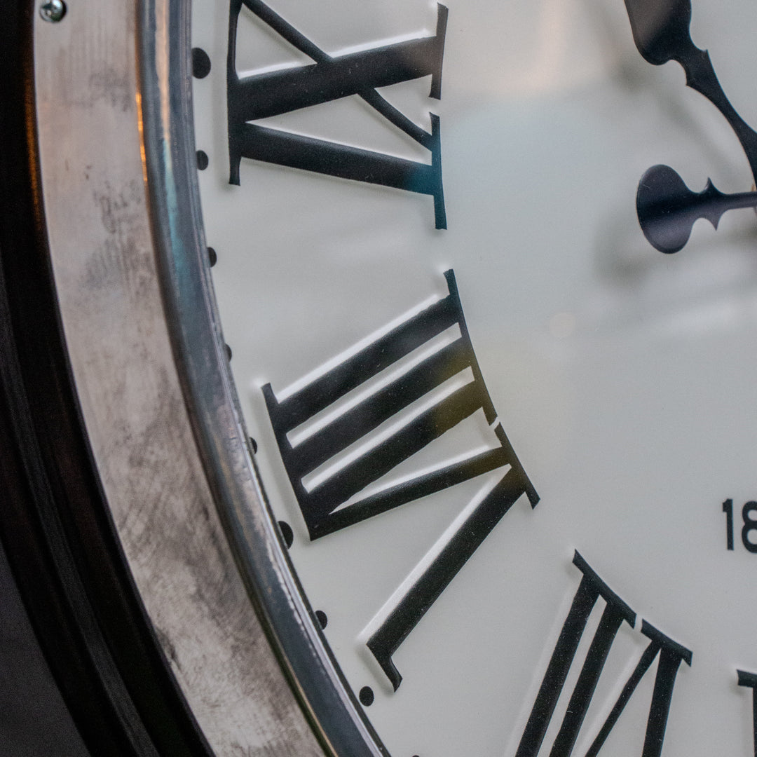 White Face Roman Clock