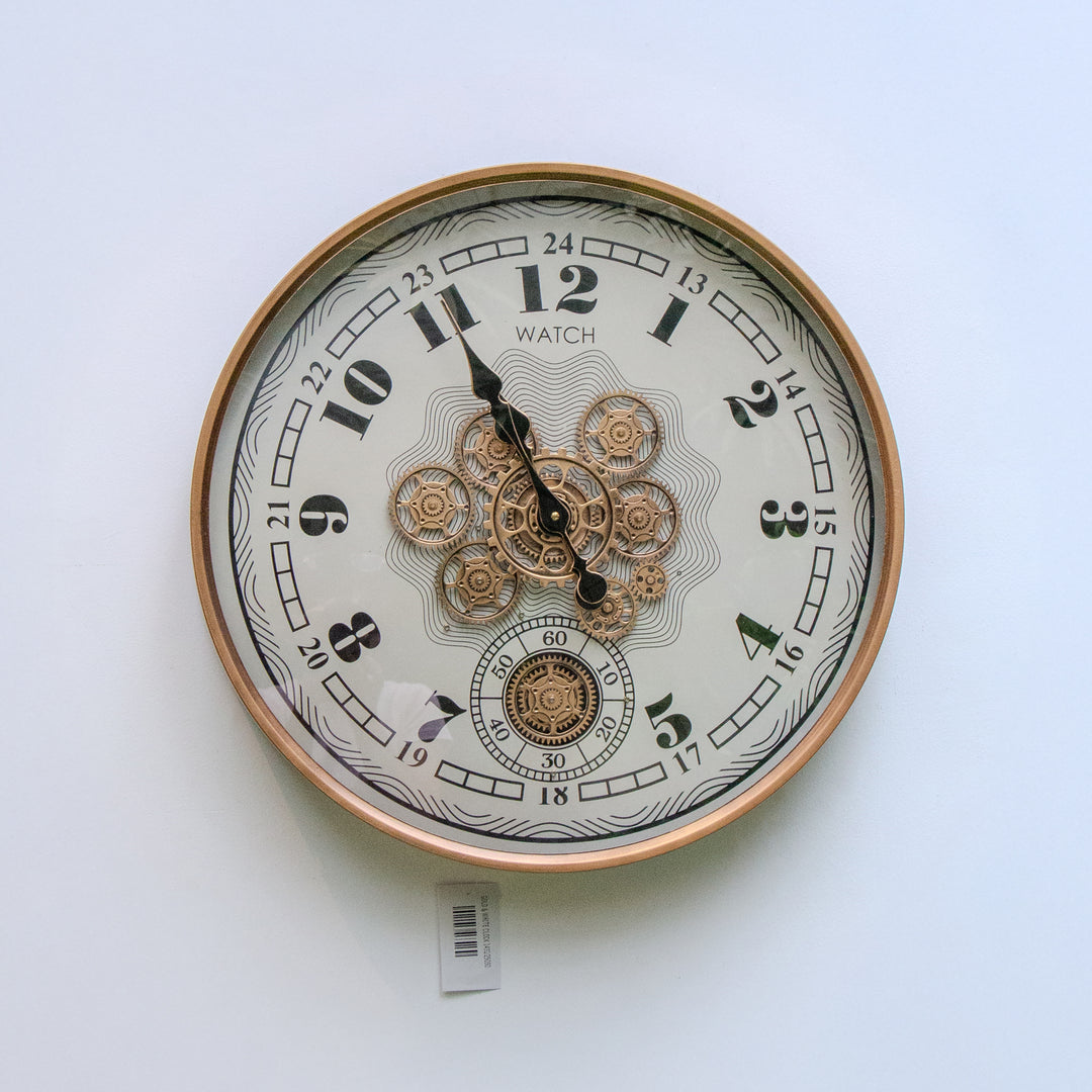 Gold and White Clock