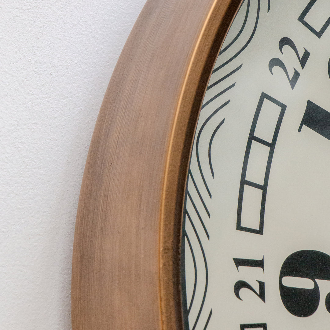 Gold and White Clock