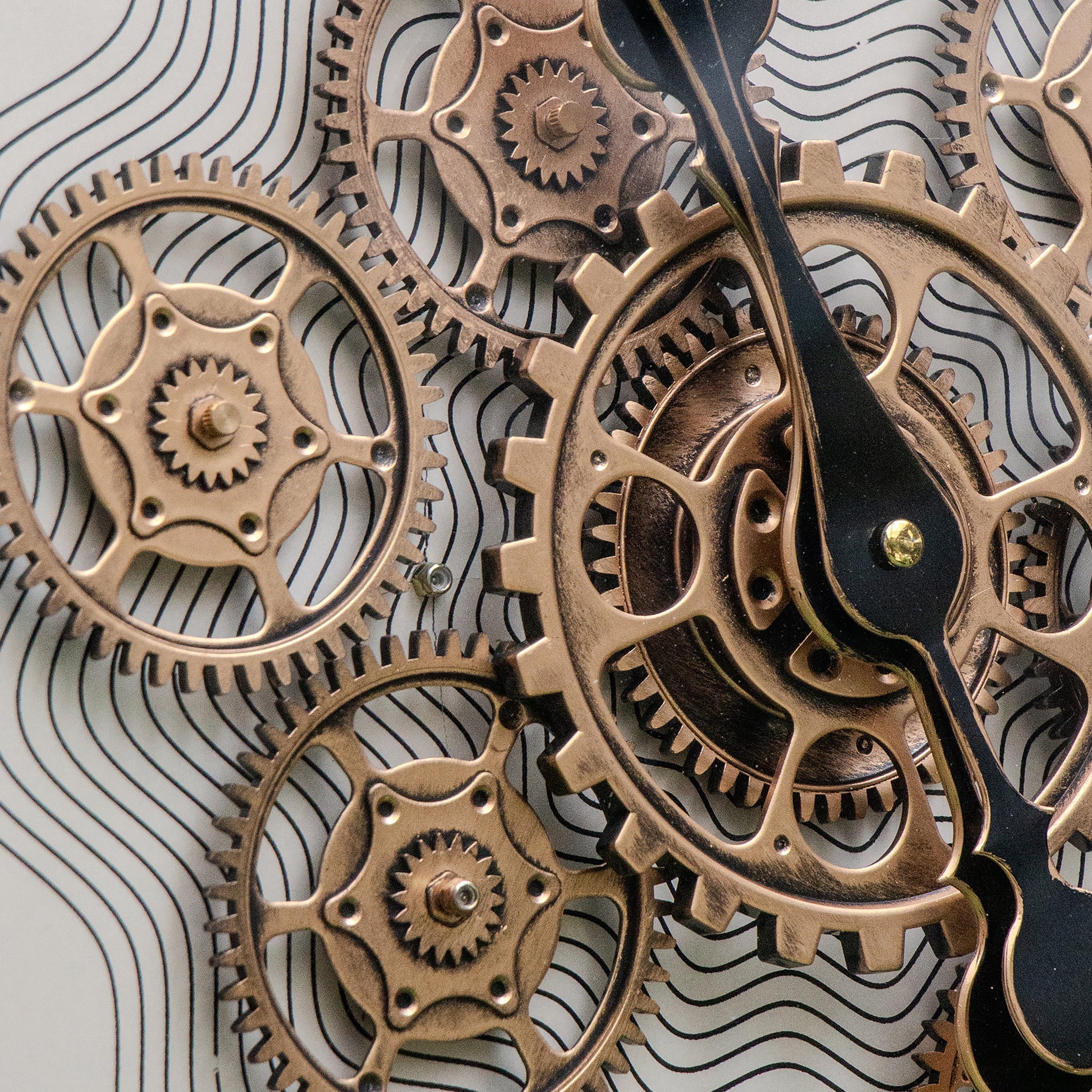 Gold and White Clock