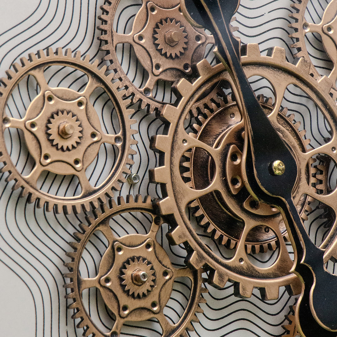 Gold and White Clock