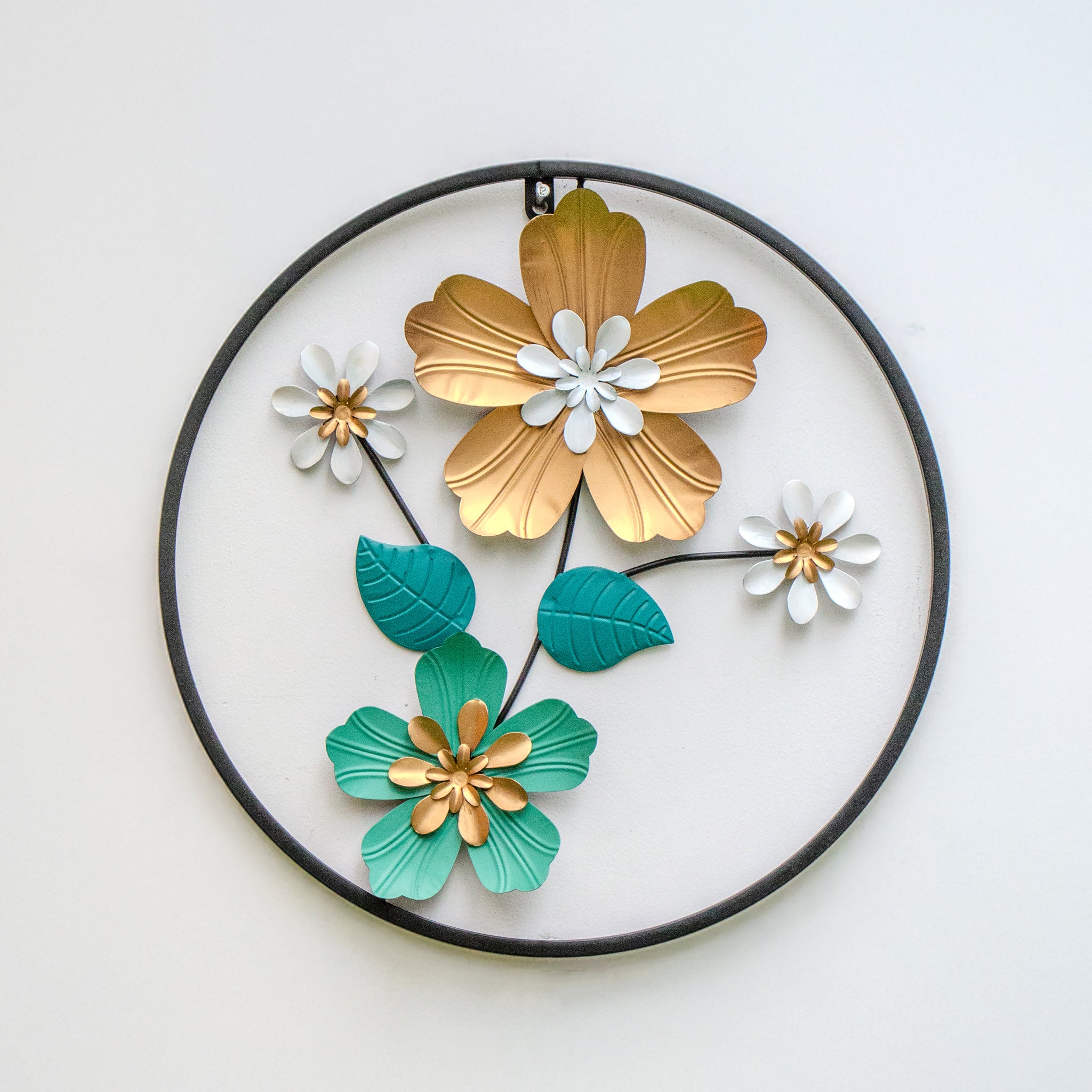 metal flower wall decor