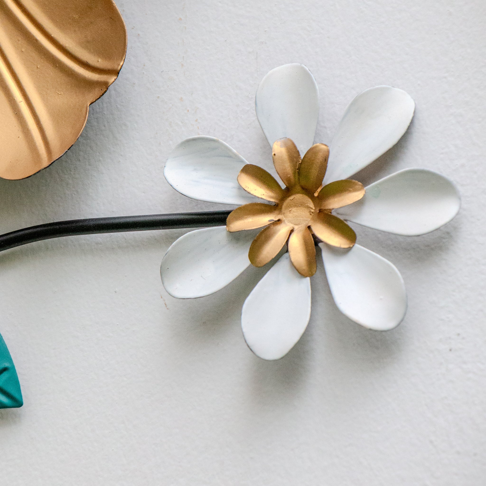 metal flower wall decor