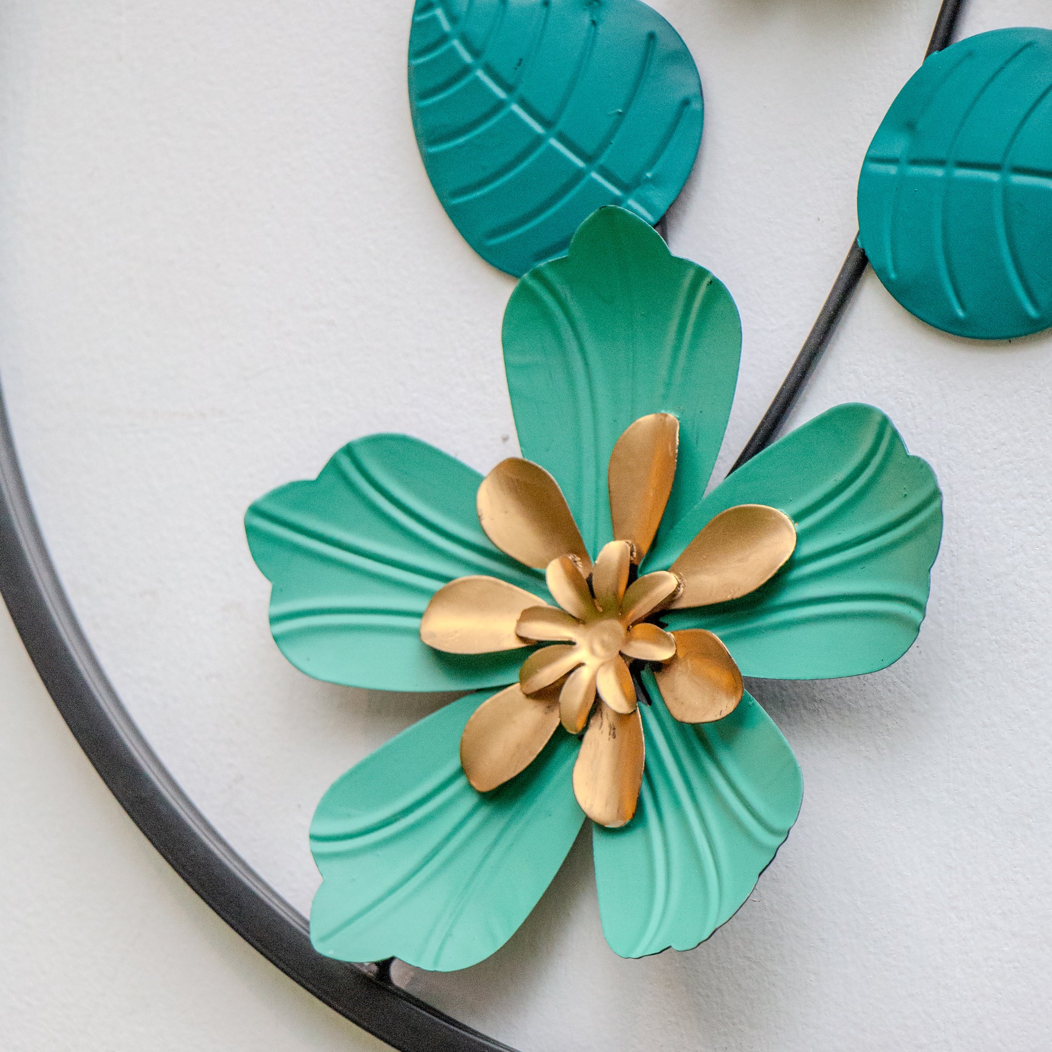 metal flower wall decor