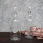 Load image into Gallery viewer, 500ml Glass Water Bottle with Swing Top Lid
