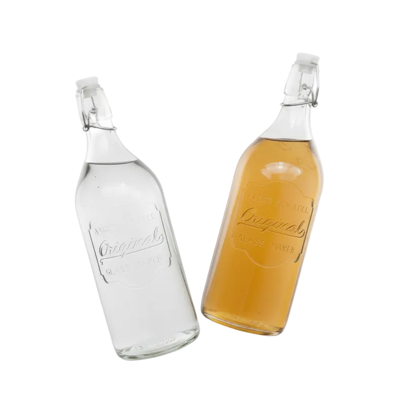 1000ml Glass Water Bottle with Swing Top Lid