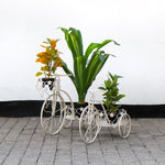 Load image into Gallery viewer, White Bicycle Planter
