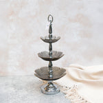 Load image into Gallery viewer, Three Tier Silver Server
