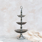 Load image into Gallery viewer, Three Tier Silver Server
