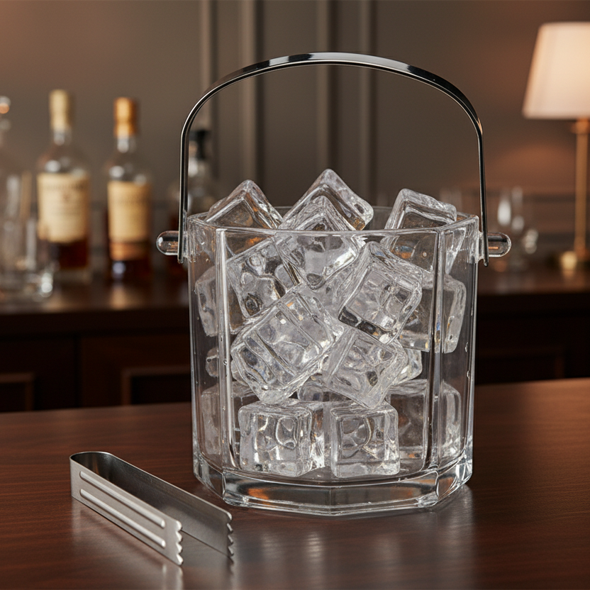 Glass Ice Bucket 1000ml