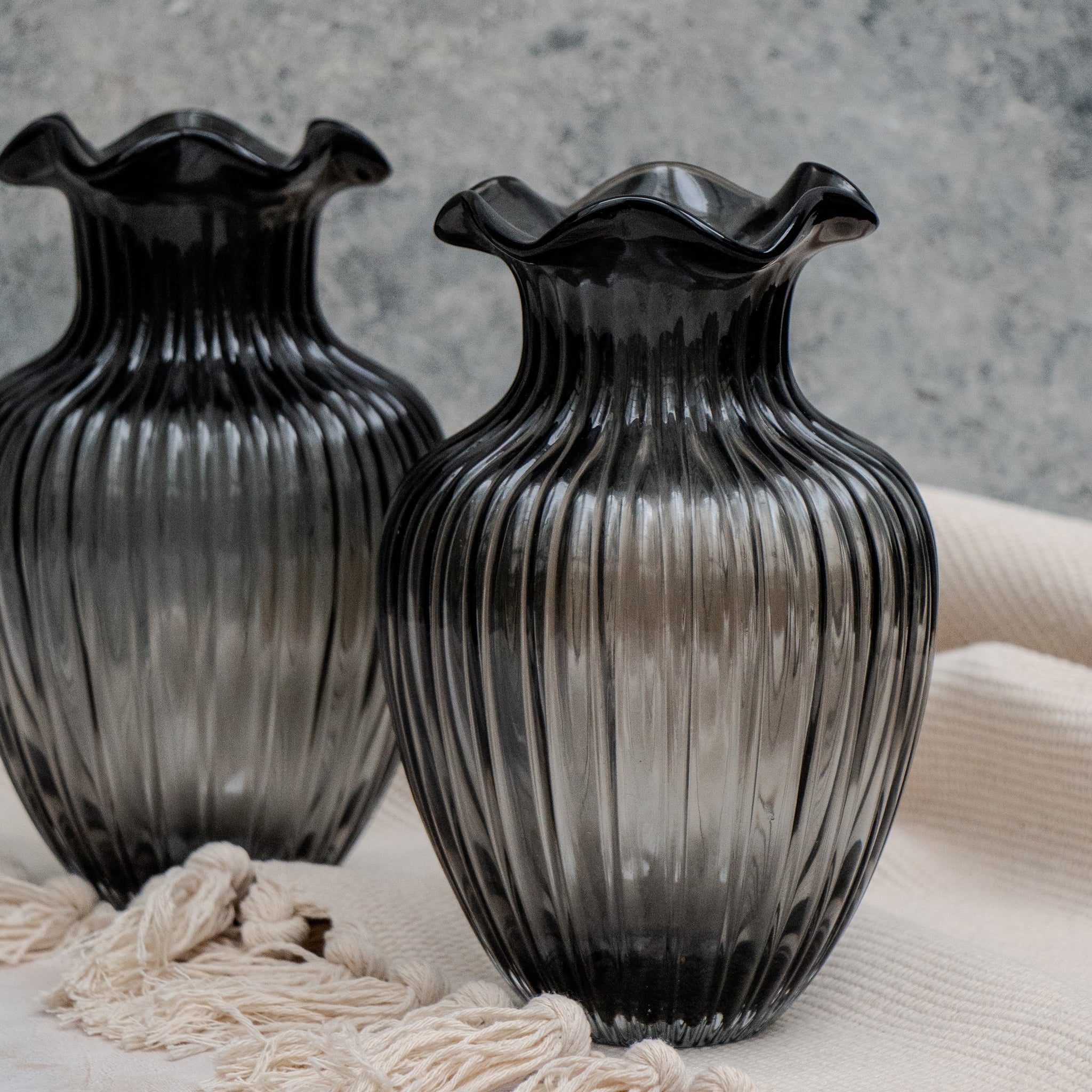 Black Glass Vase