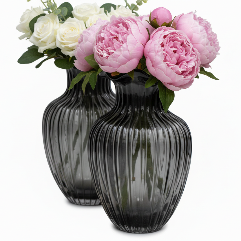 Black Glass Vase