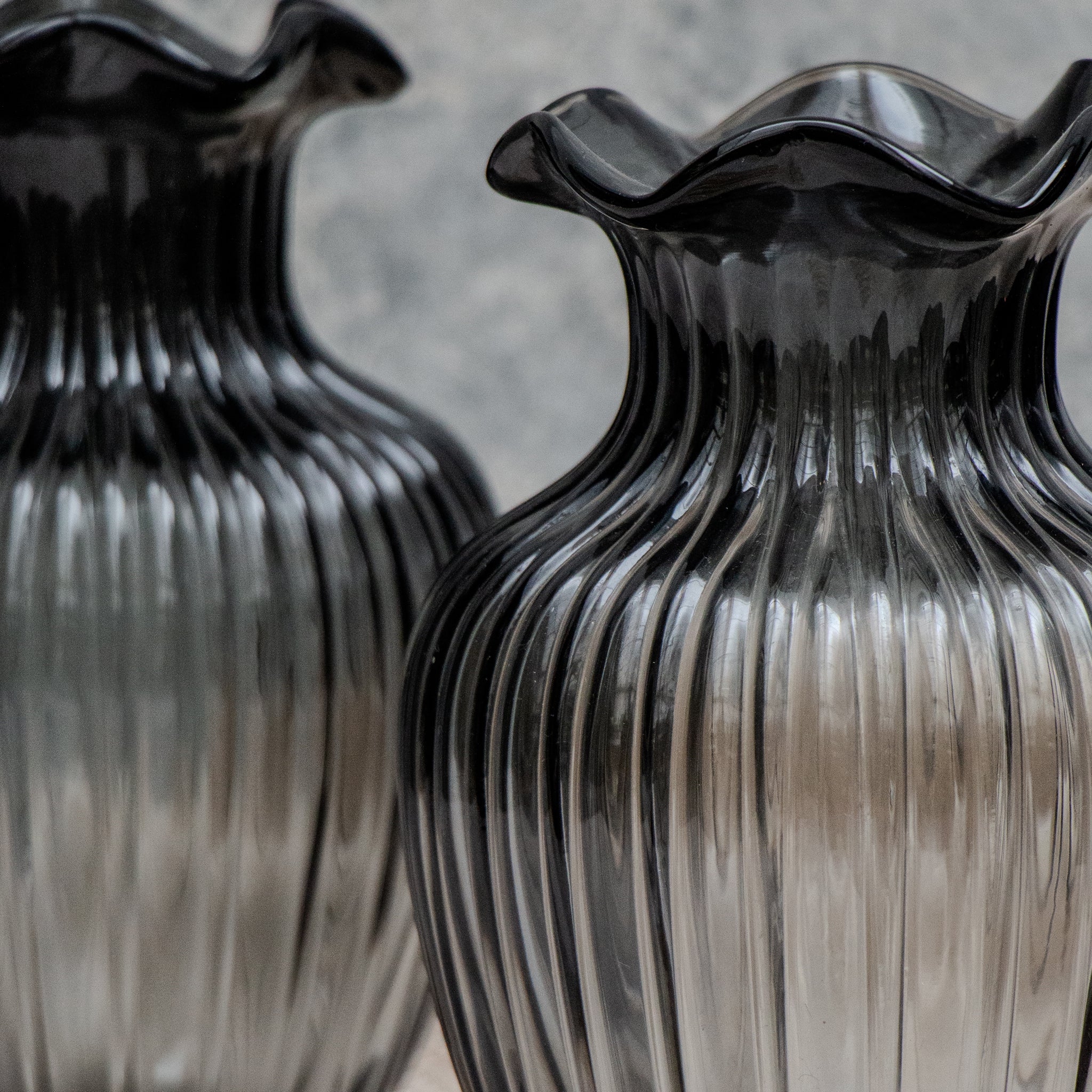 Black Glass Vase