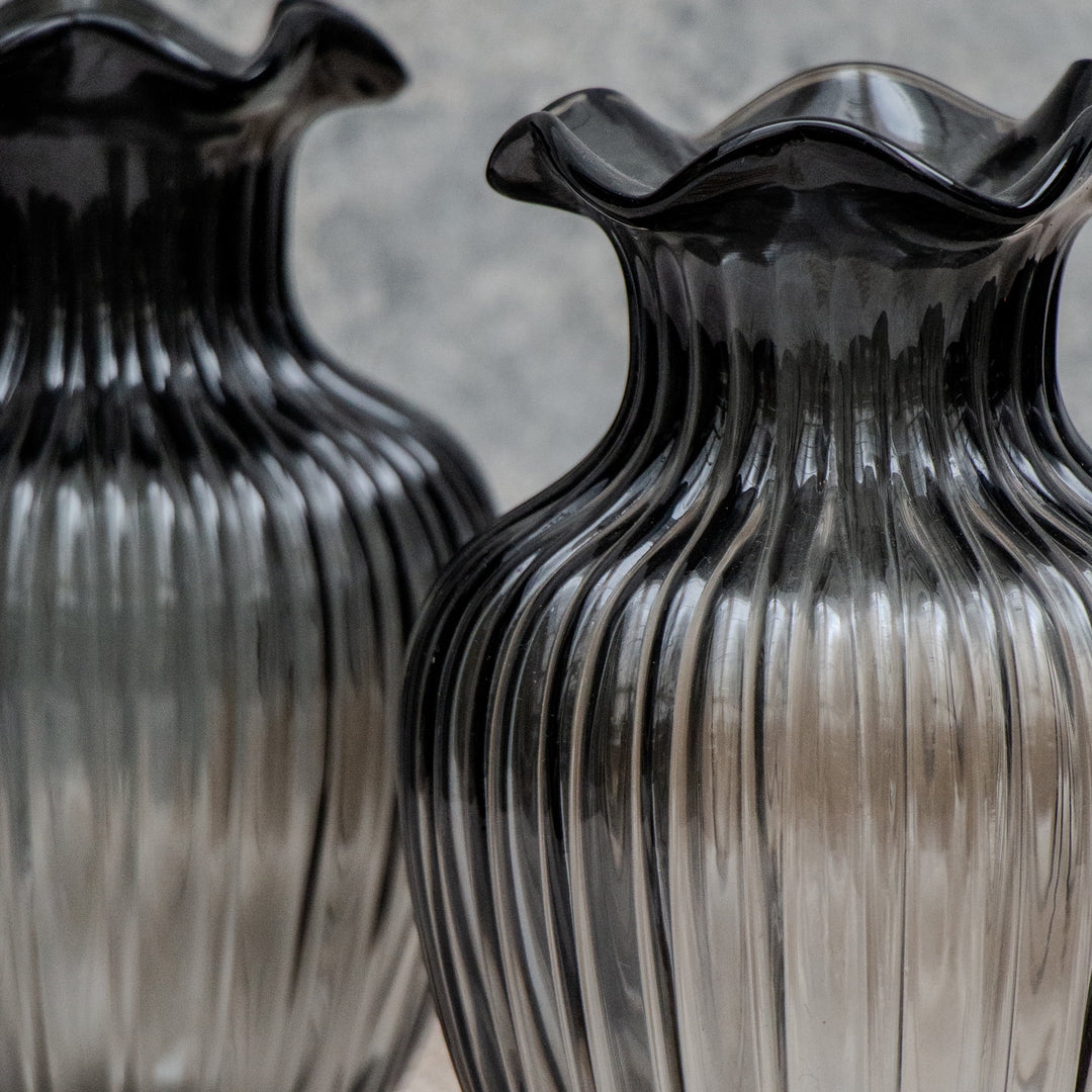 Black Glass Vase