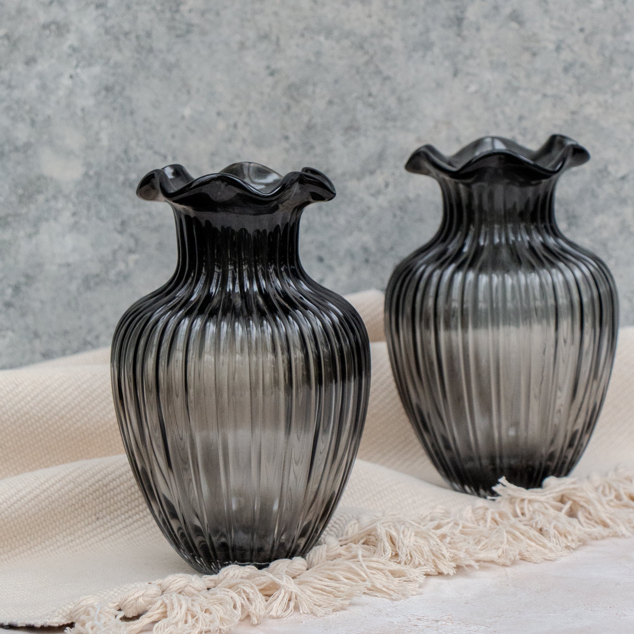 Black Glass Vase