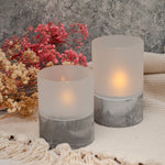 Load image into Gallery viewer, Grey Candle with Glass Top
