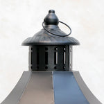 Load image into Gallery viewer, Wooden Lantern with Metal Top
