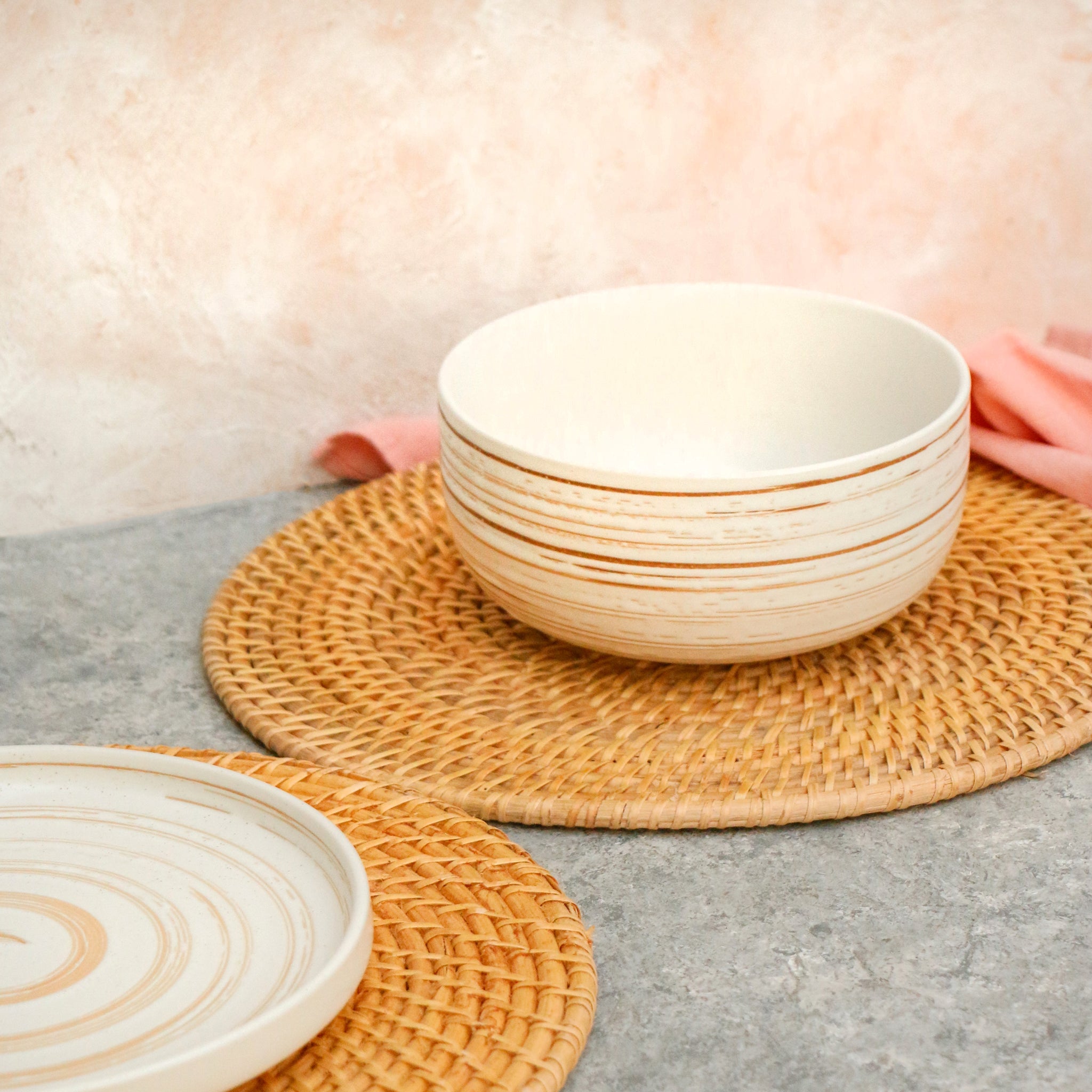 Round Cane Table Mat