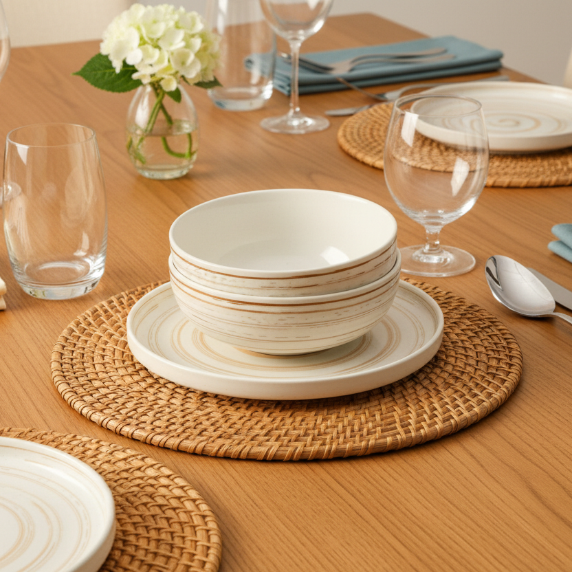 Round Cane Table Mat