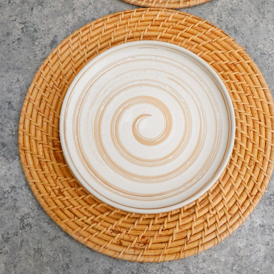 Round Cane Table Mat