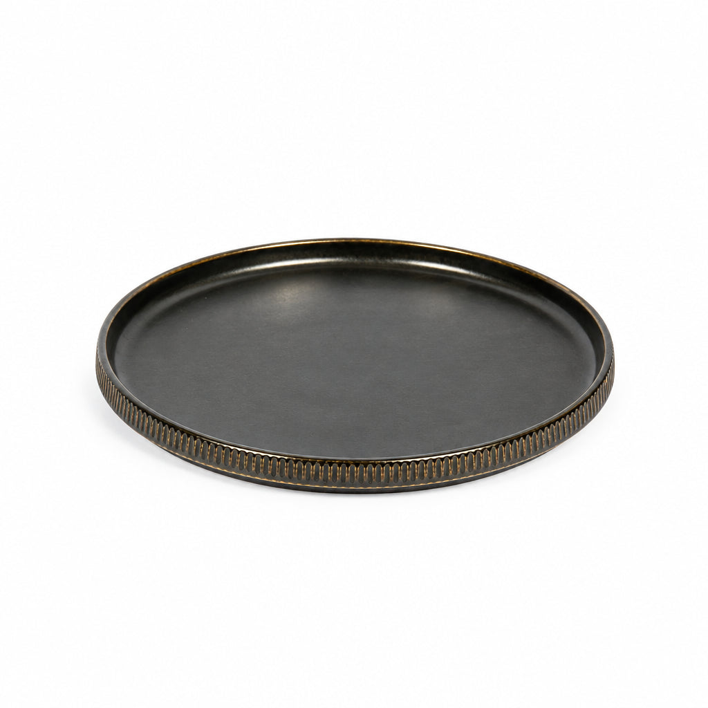 Charcoal Reed Dinnerware Set