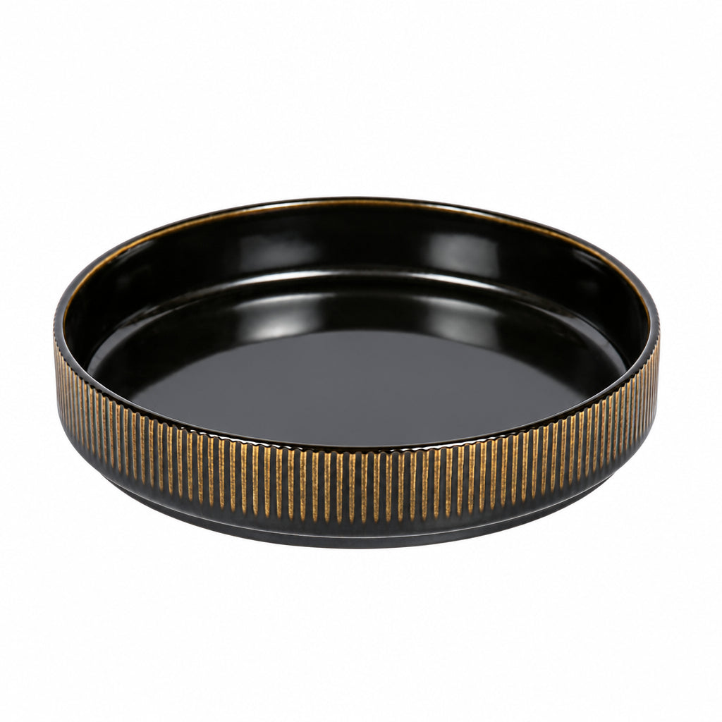 Charcoal Reed Dinnerware Set