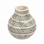 Load image into Gallery viewer, Ivory Ink Striped Vase
