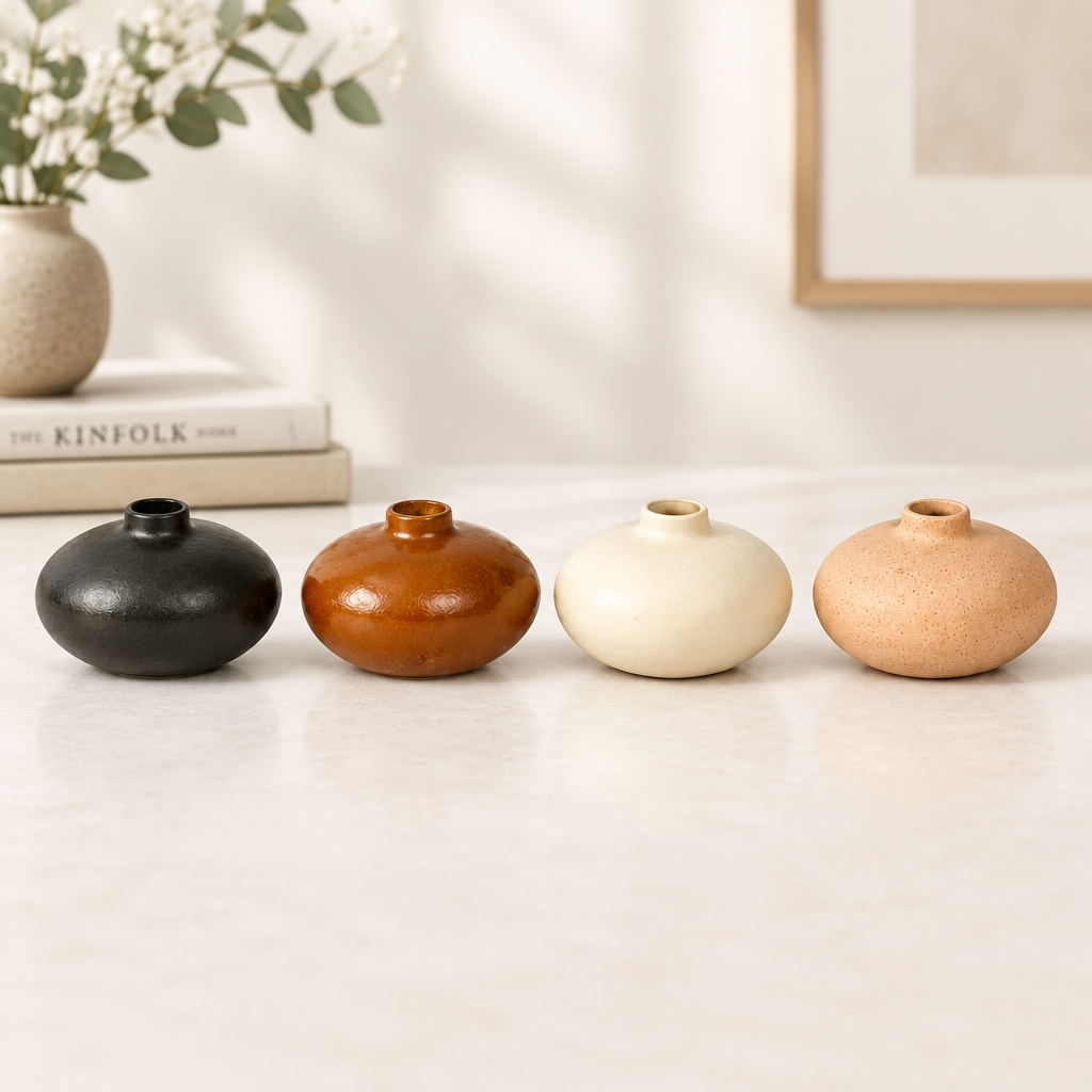 Ceramic Pebble Vase