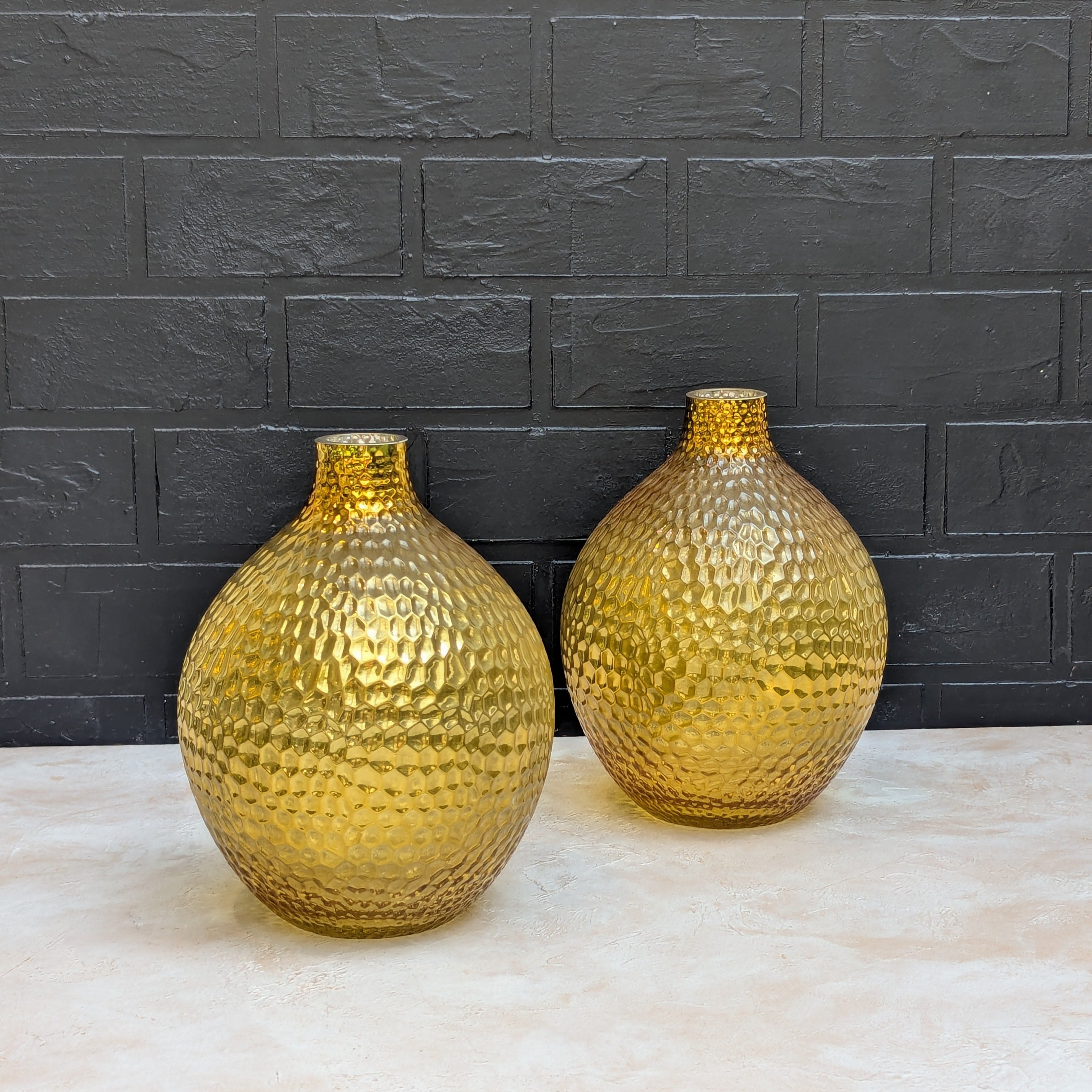 Gold Glass Vase