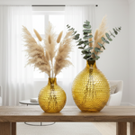 Load image into Gallery viewer, Gold Glass Vase
