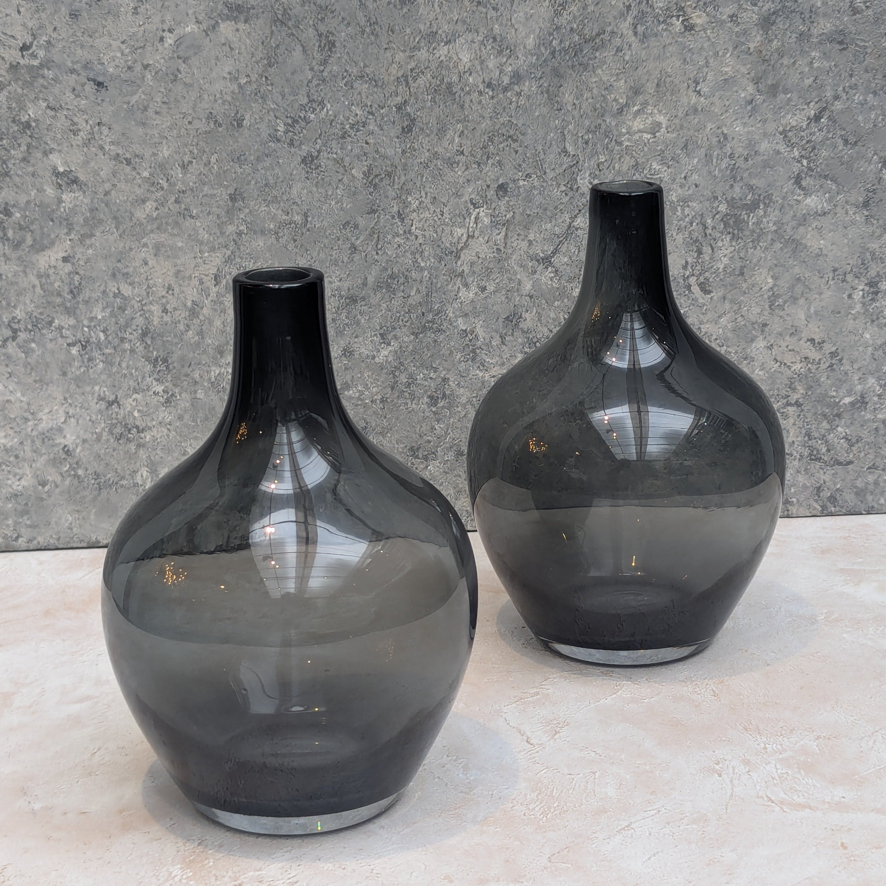 Simple Black Glass Vase