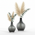 Load image into Gallery viewer, Simple Black Glass Vase
