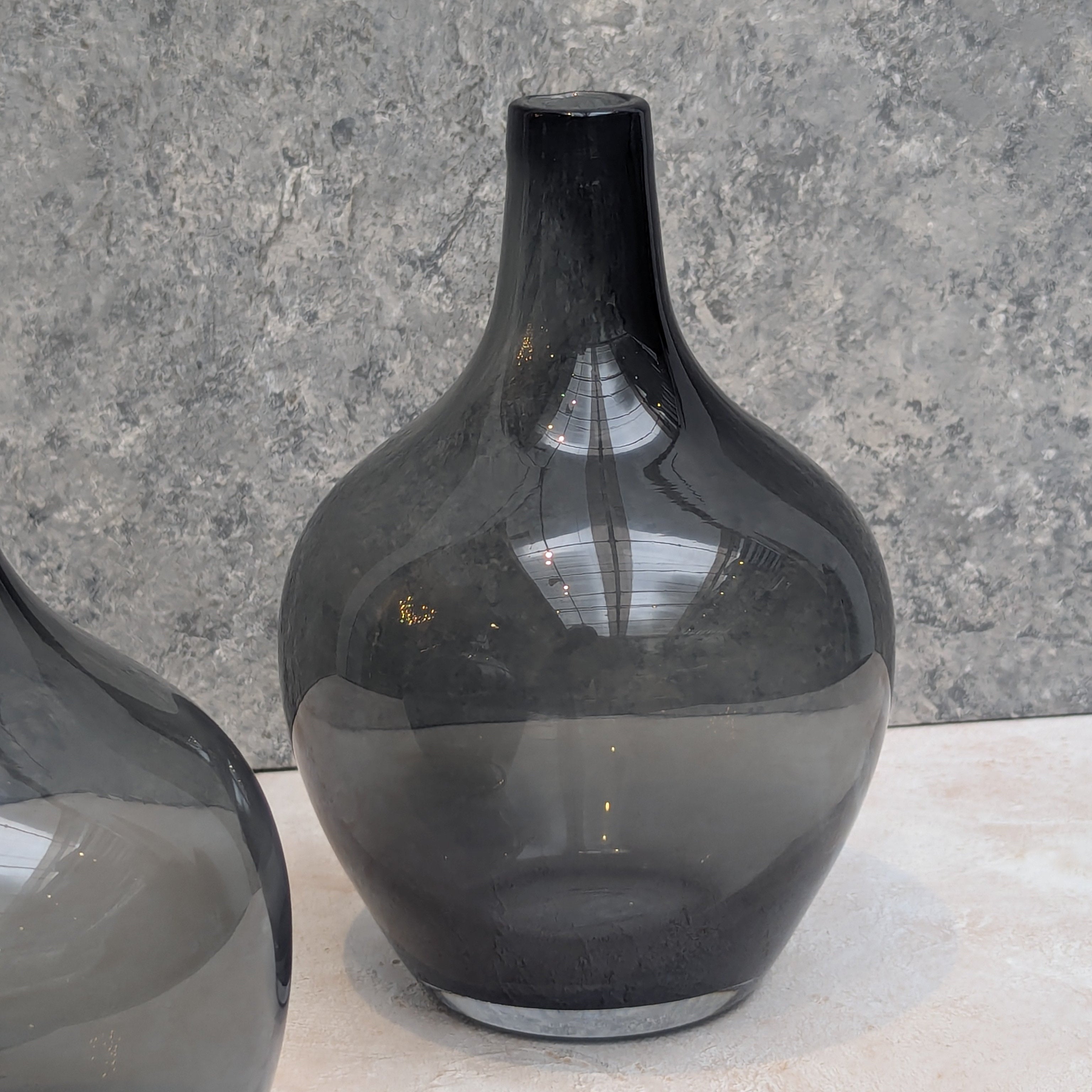 Simple Black Glass Vase