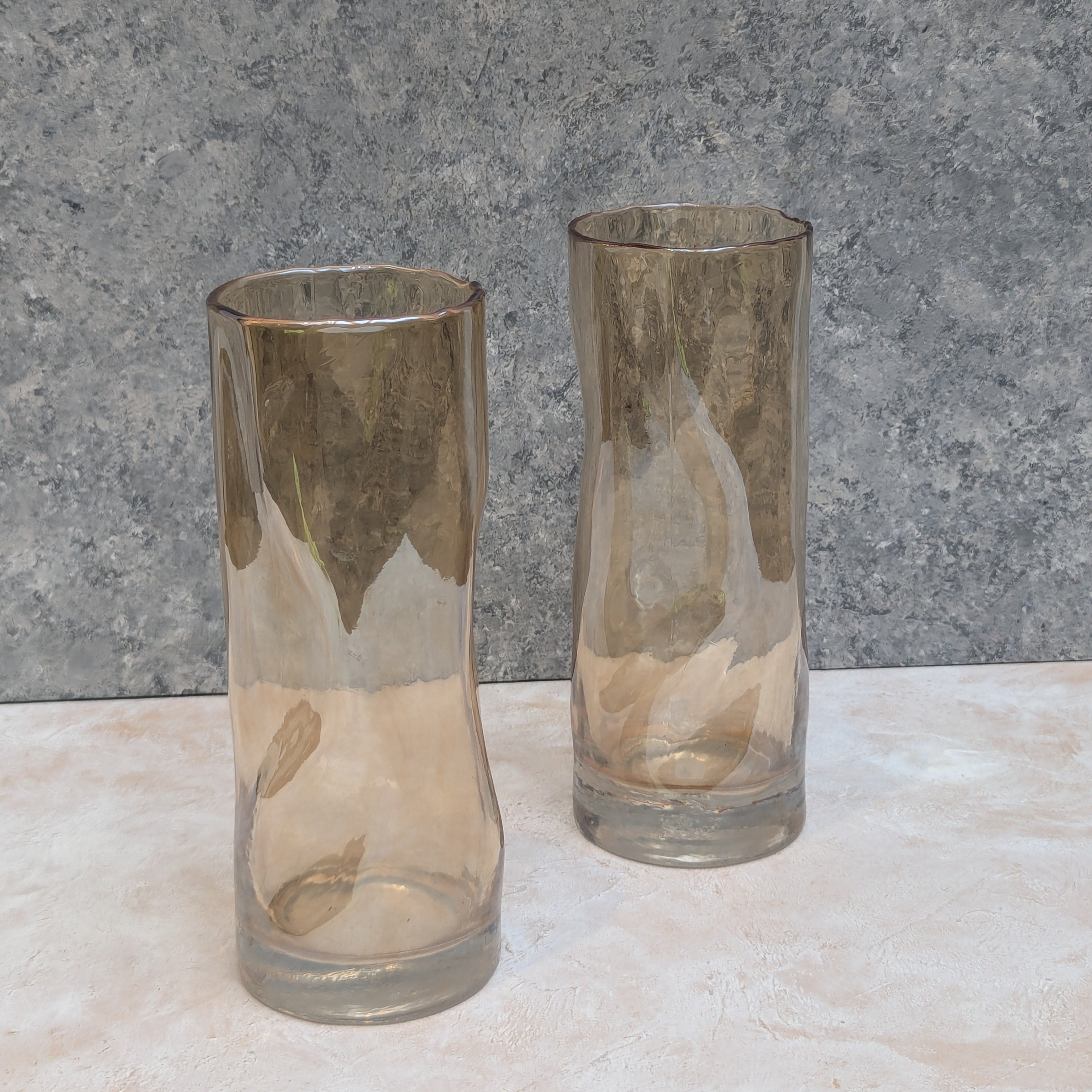 Light Gold Glass Vase