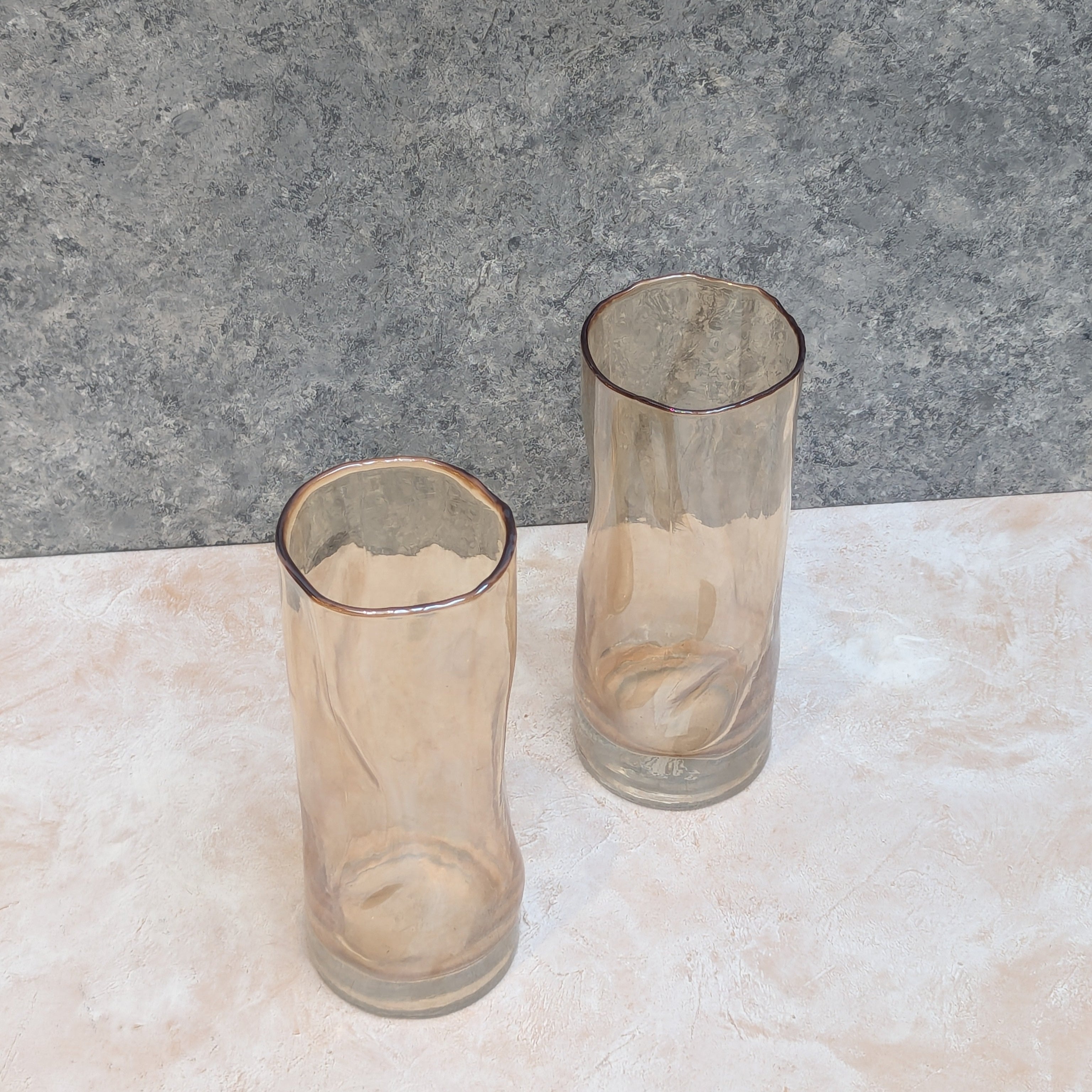 Light Gold Glass Vase