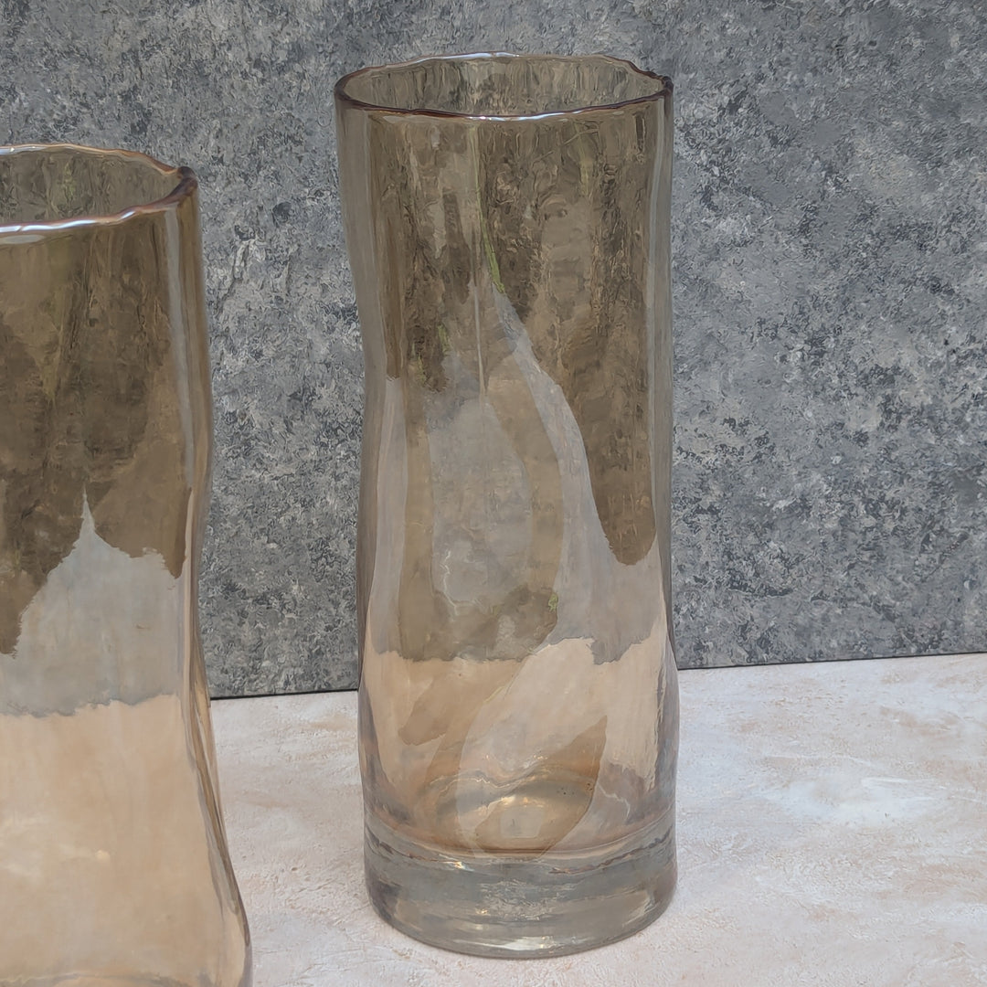Light Gold Glass Vase