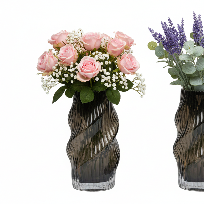 Black Glass Vase