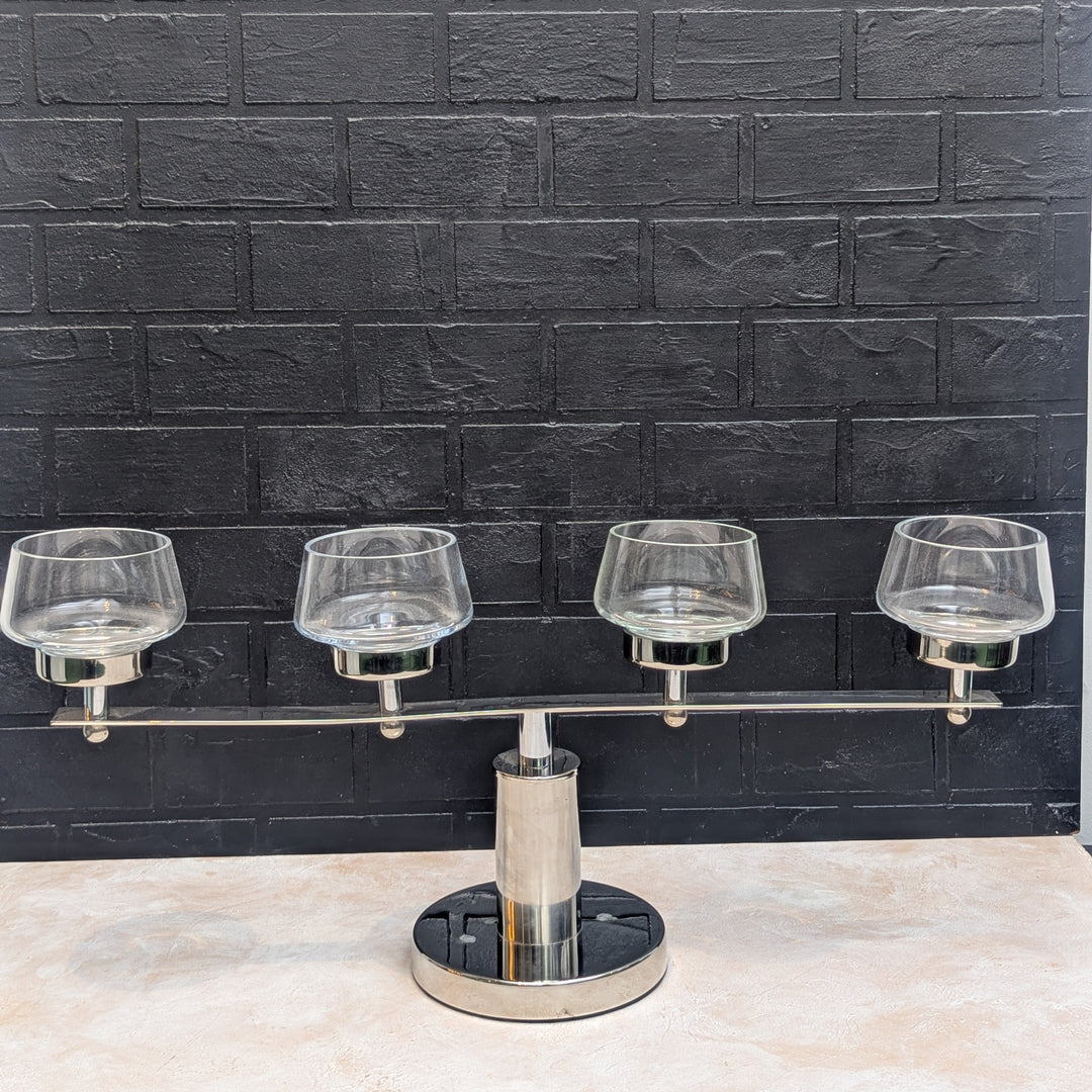 4 Top Glass Candle Holder