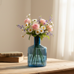 Load image into Gallery viewer, Blue Glass Vase
