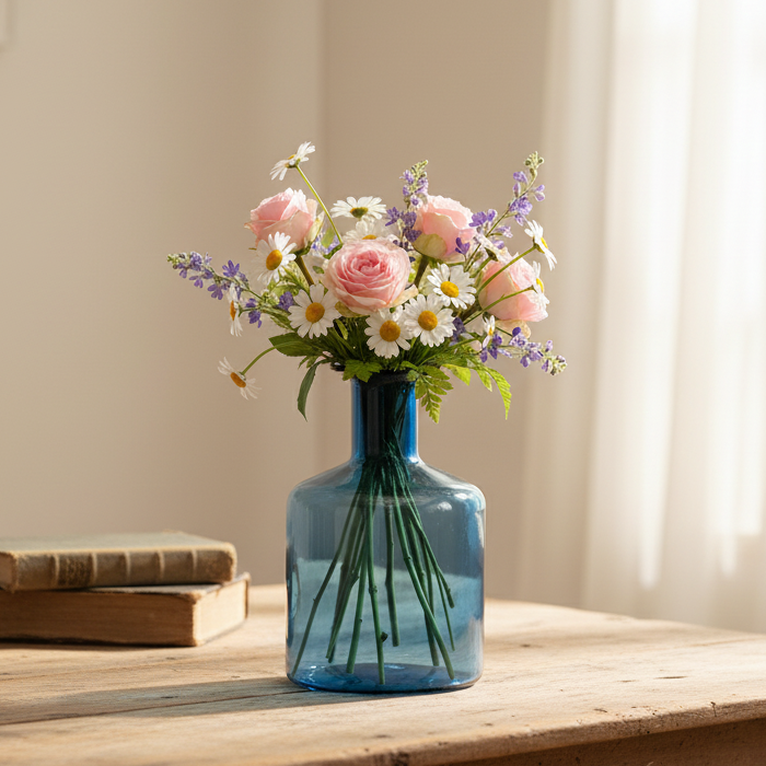 Blue Glass Vase