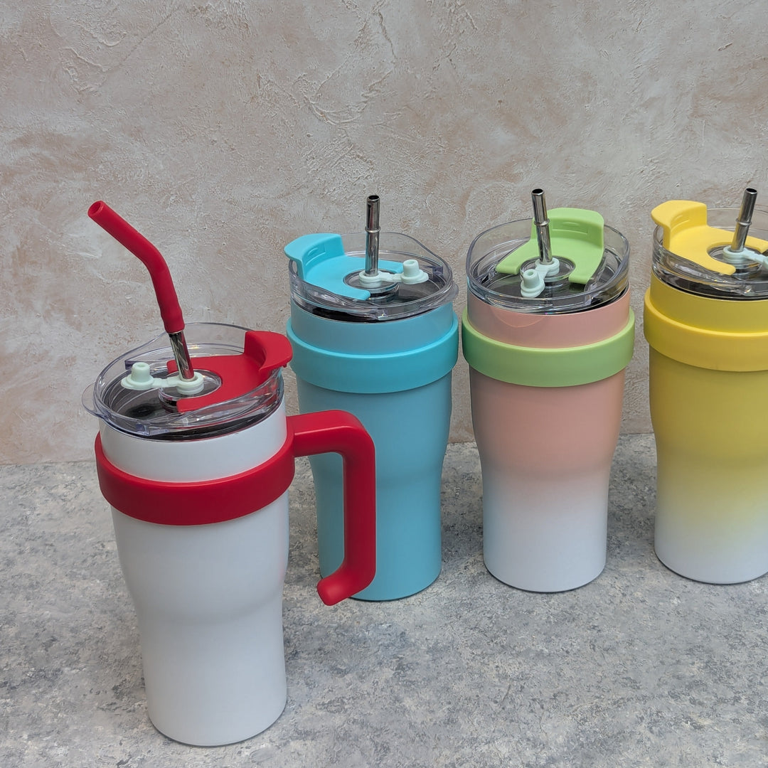 Vacuum Insulated Bottle with Straw