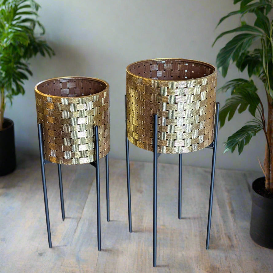 Gold metal Plant Holder