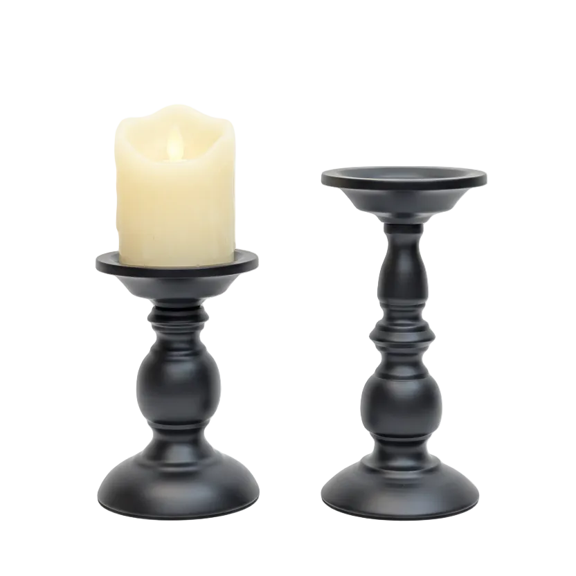 Black Candle Holder