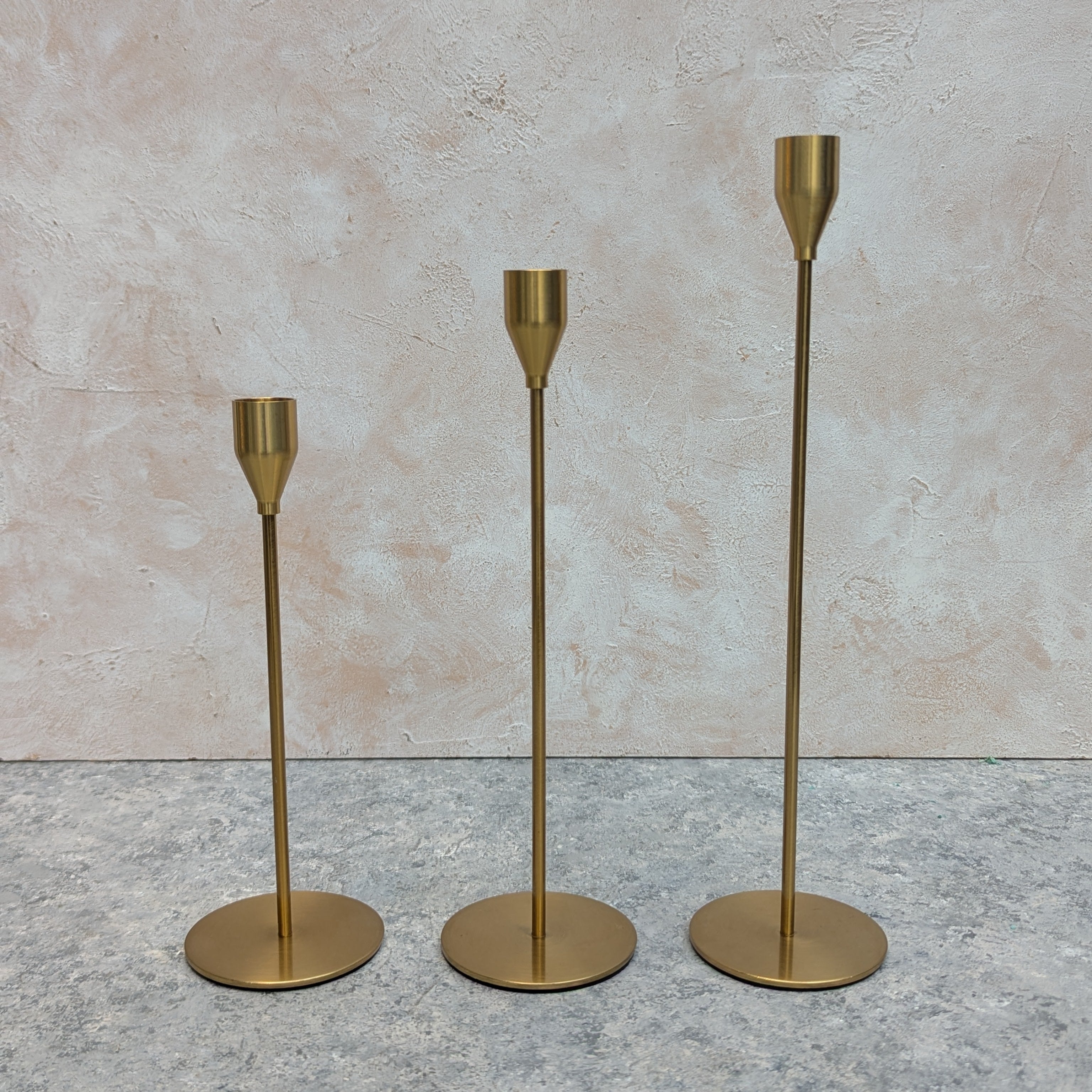 Gold Candle Holder Set
