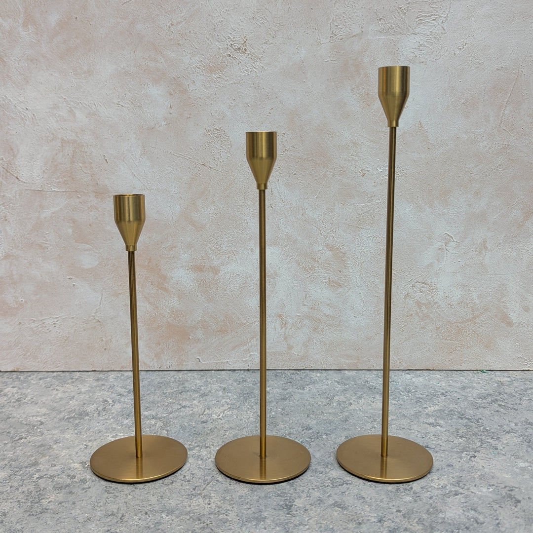 Gold Candle Holder Set