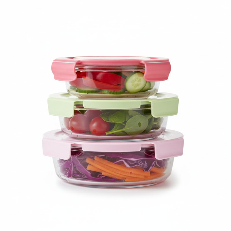 Round Glass Fresh Box