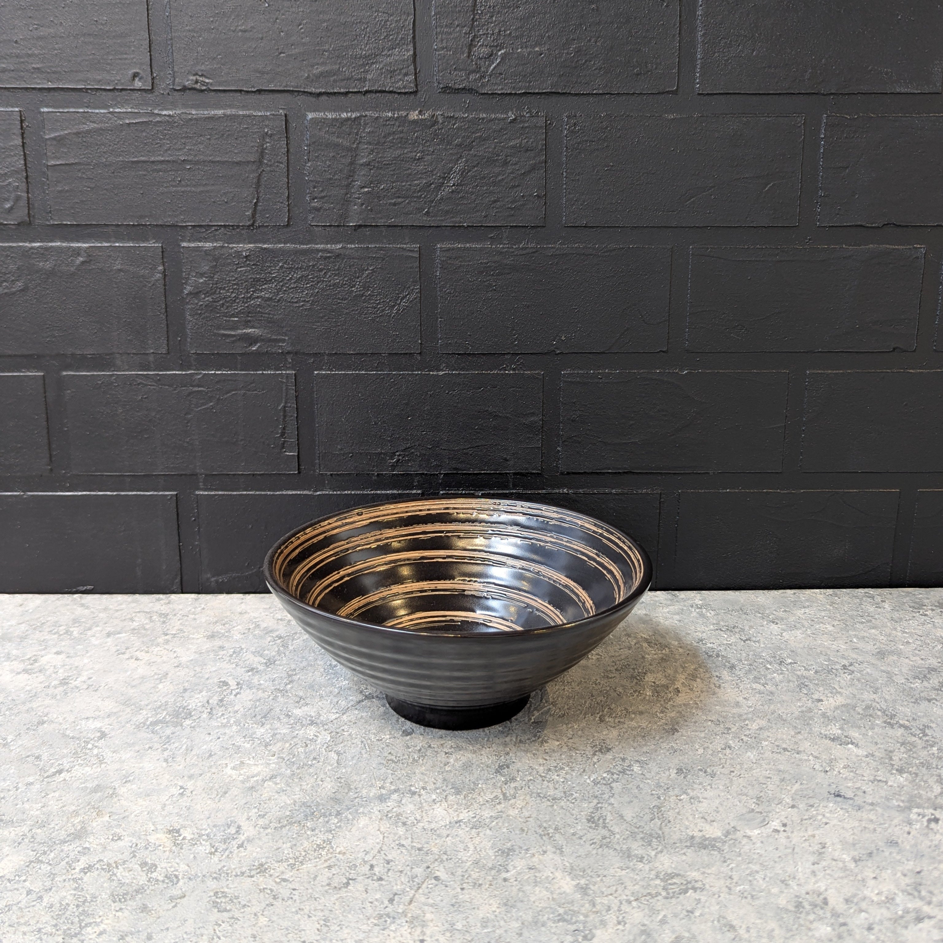 Elegant Black Ceramic Tableware Set